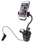 Macally – Car Cup Holder Mount w/ USB charger