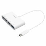 Macally – Hub 3.1 USB-C (4x USB A) (white)