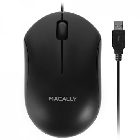 Macally – Rato QMouse USB (black)