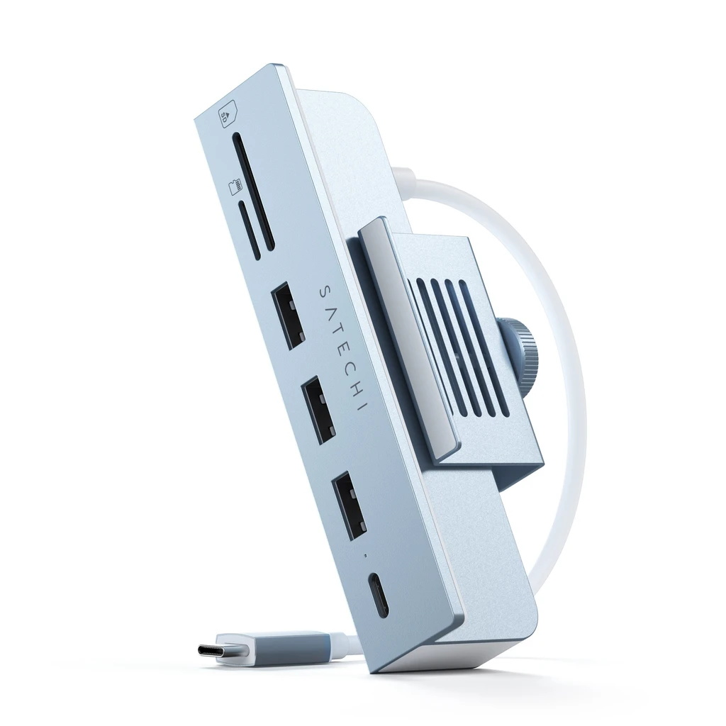 Satechi – USB-C Clamp Hub for 24” iMac (blue)