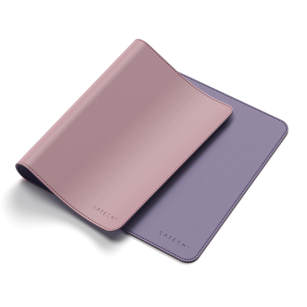 Satechi – Dual Sided Eco-Leather Deskmate (pink/purple)
