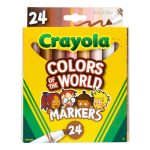 Crayola – Colours of the World 24 Marcadores Ponta Maxi